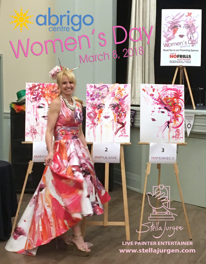 Stella Jurgen-Live Painter Entertainer-Womens Day 2018-Abrigo