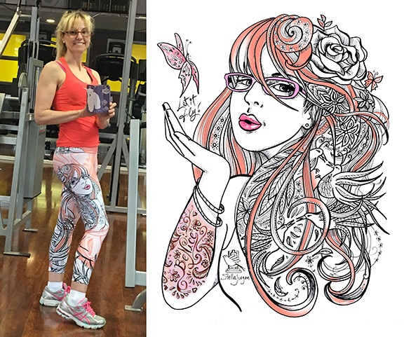 wearables, fashion design, art on clothing, art on leggings