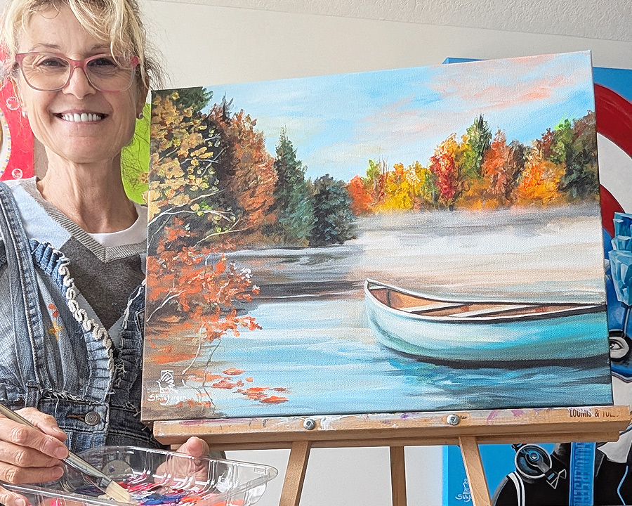 "Autumn Leaves" by Stella Jurgen will be featured in the 2026 Art à la Carte - Celebrating Ontario Artists In Camera Dining Room of the Ontario Legislature for 2026.