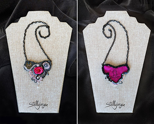 Ruby - hand-beaded jewellery by Stella Jurgen