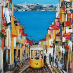 Enchanted Lisbon - painting of Lisbon, Portugal