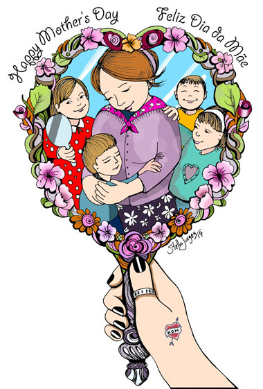 Happy Mother's Day, illustration