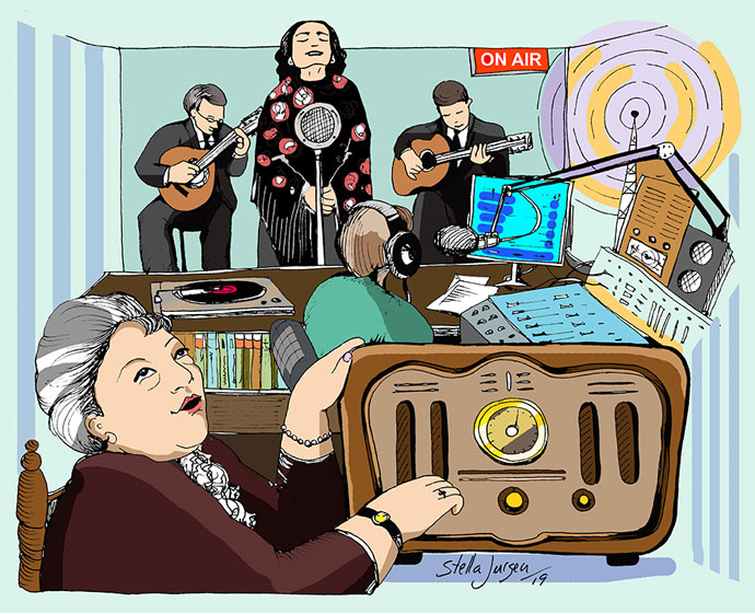 The evolution of Radio - Illustration