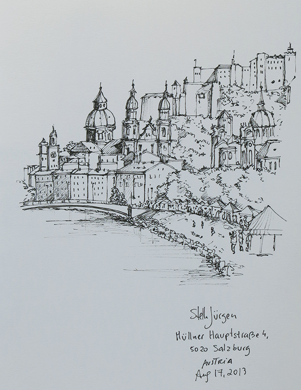 sketch Salzburg Austria