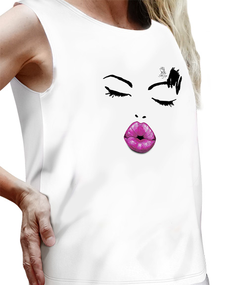 Smack Lips Loose Top by Stella Jurgen