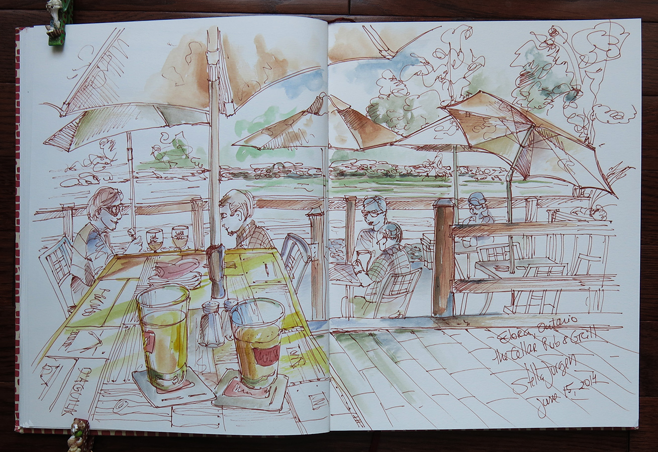 sketch of The Cellar Pub & Grill, Elora